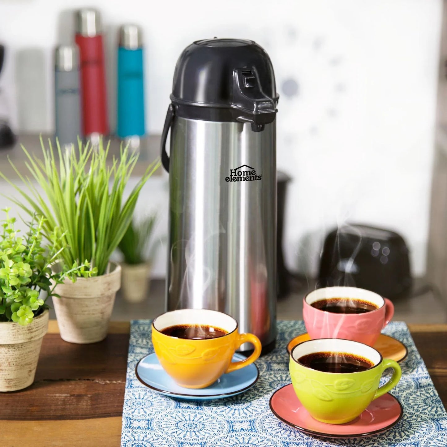 Combo 2 Termos Para Café 1.9 Litros Home Elements