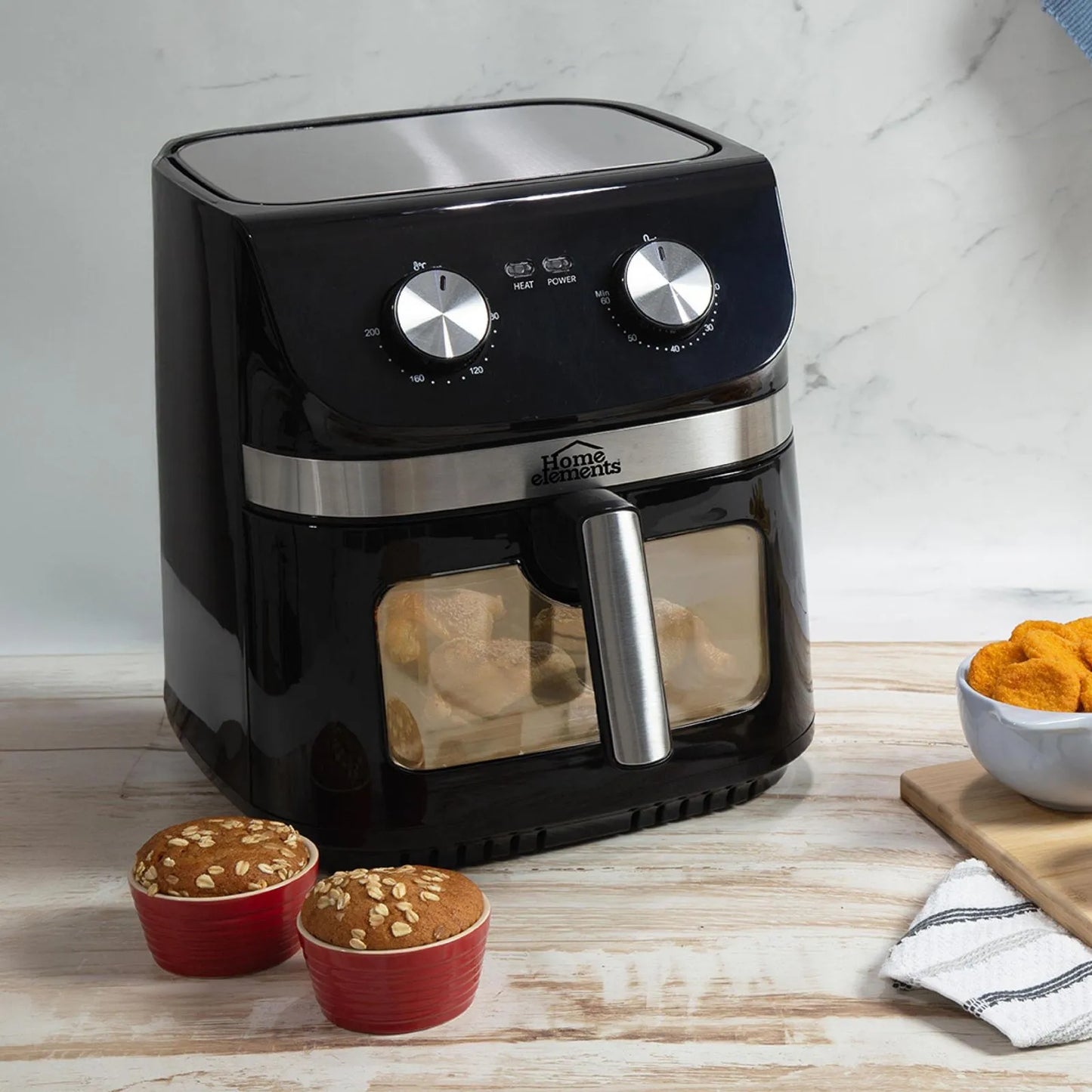 Freidora De Aire 8 Litros Air Fryer Home Elements
