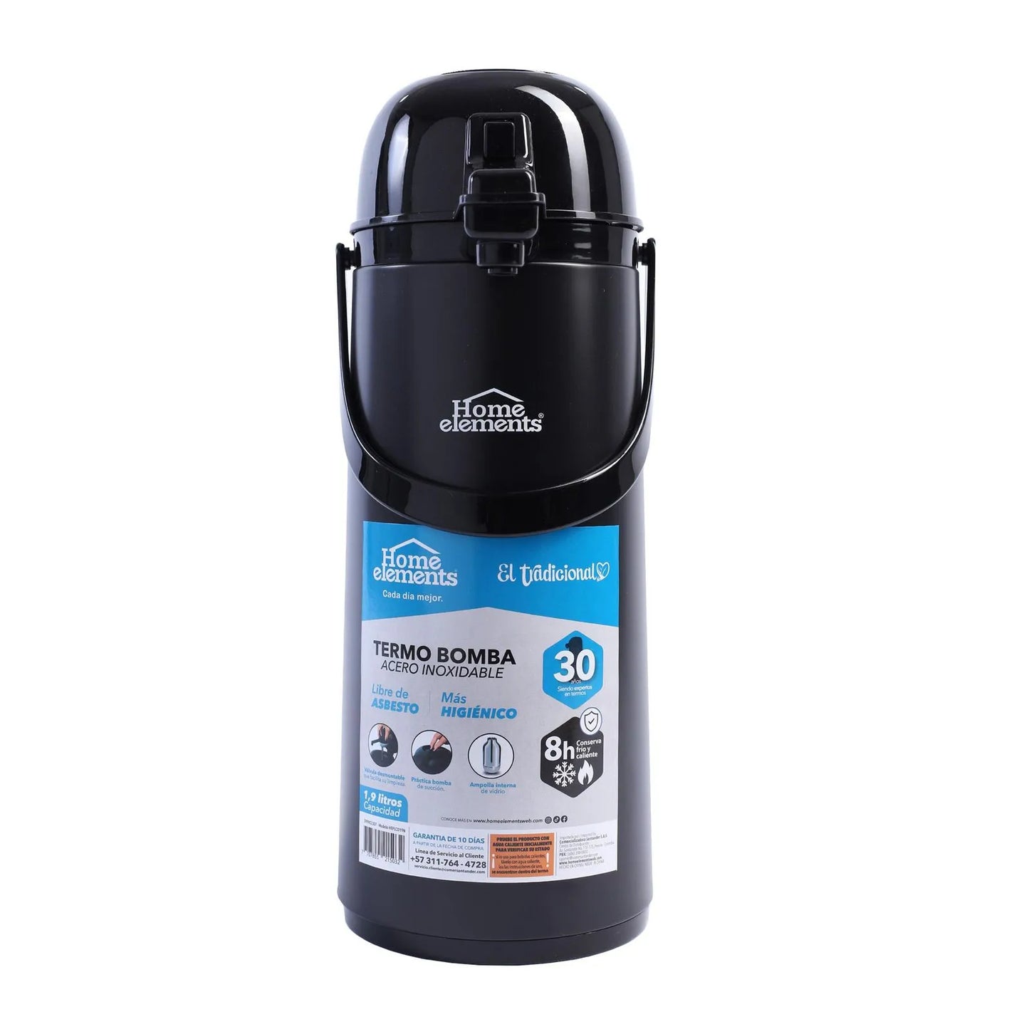 Termo Bomba 1.9 Lt Color Negro