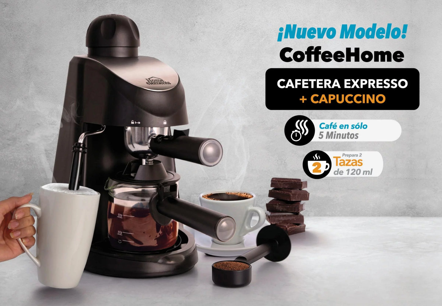 Cafetera Espresso y Capuccino