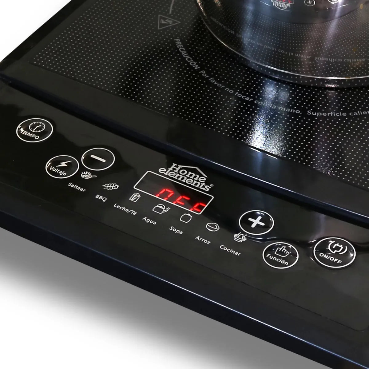 Combo Estufa De Induccion Portatil Y 3 Ollas En Acero Inox