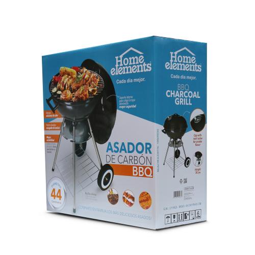 Asador Bbq Home Elements Color Negro