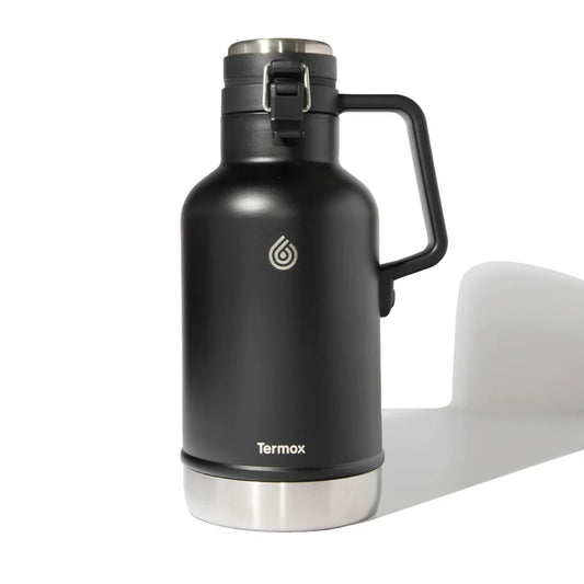 Termo Acero Inoxidable 1.9 Litros Conserva Frío Y Calor Camping Negro