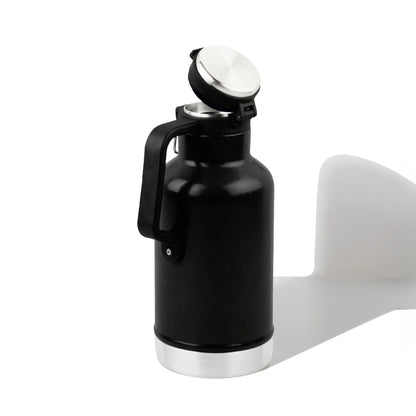 Termo Acero Inoxidable 1.9 Litros Conserva Frío Y Calor Camping Negro