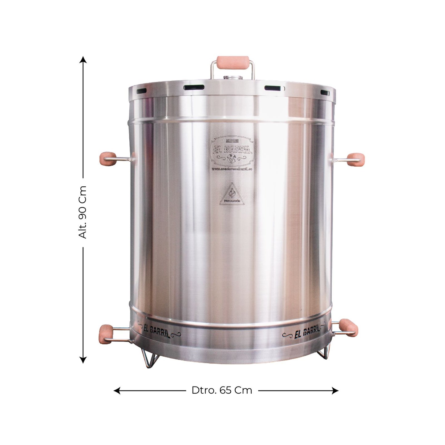 Barril Asador 100 Lb Acero Inoxidable Asadores El Barril