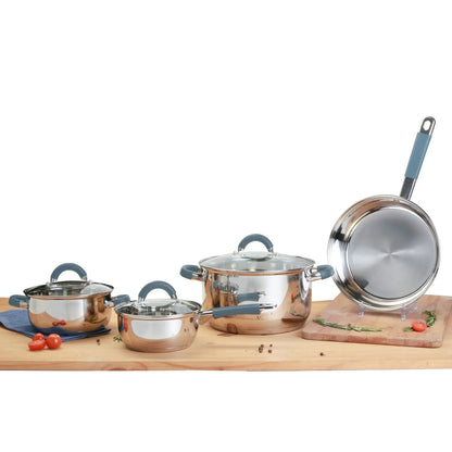 Bateria De Cocina Acero Inoxidable Set De Ollas