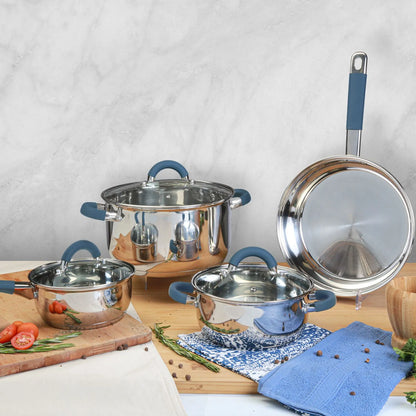 Bateria De Cocina Acero Inoxidable Set De Ollas