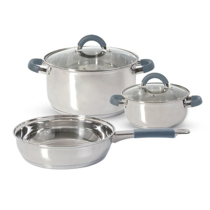 Bateria De Cocina Acero Inoxidable Set De Ollas