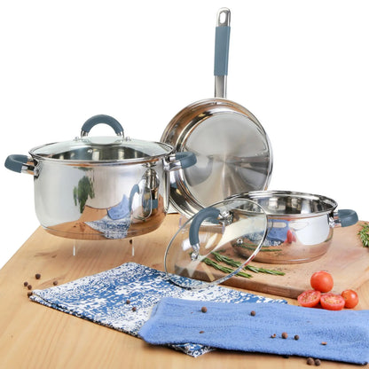 Bateria De Cocina Acero Inoxidable Set De Ollas