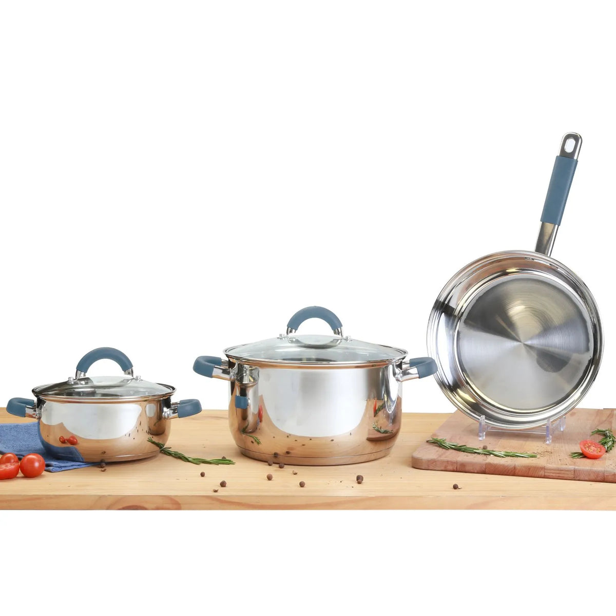 Bateria De Cocina Acero Inoxidable Set De Ollas