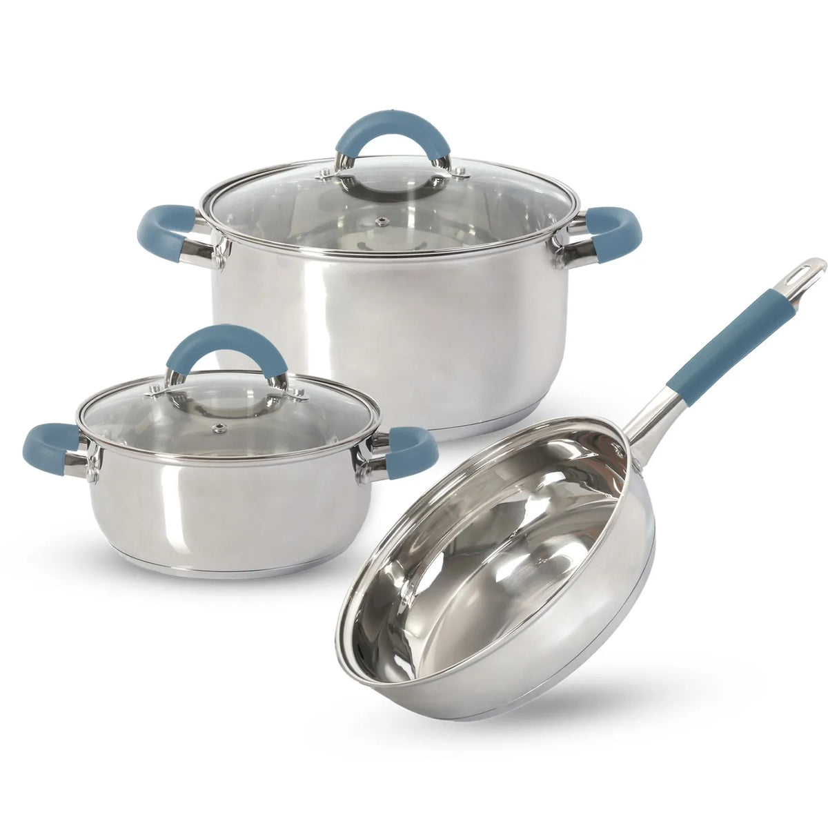 Bateria De Cocina Acero Inoxidable Set De Ollas