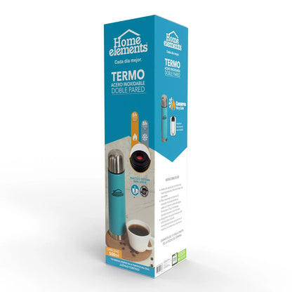 Termo Acero Inoxidable 0.5 Lt Frio O Caliente