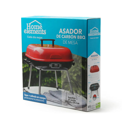 Asador A Carbon De Mesa Pequeño Bbq Resistente Portatil