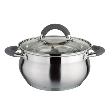 Olla En Acero Inoxidable 18 Cm 2.5 Lt Con Tapa