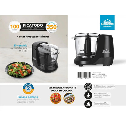Procesador De Alimentos Eléctrico Picatodo 350 ml