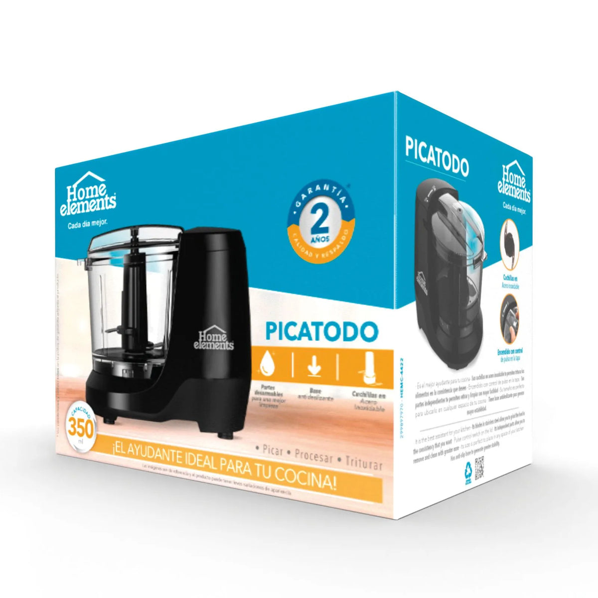Procesador De Alimentos Eléctrico Picatodo 350 ml