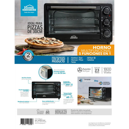 Horno Multifuncional 5 En 1 - 23 Litros