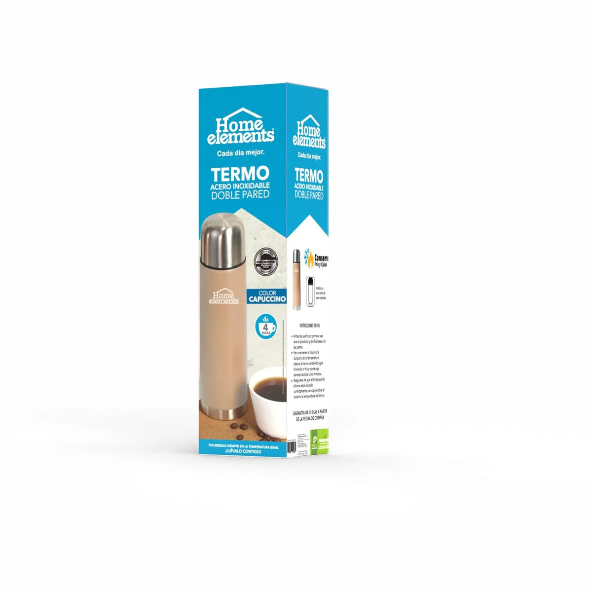 Termo Acero Inoxidable 0.5 Lt Frio O Caliente