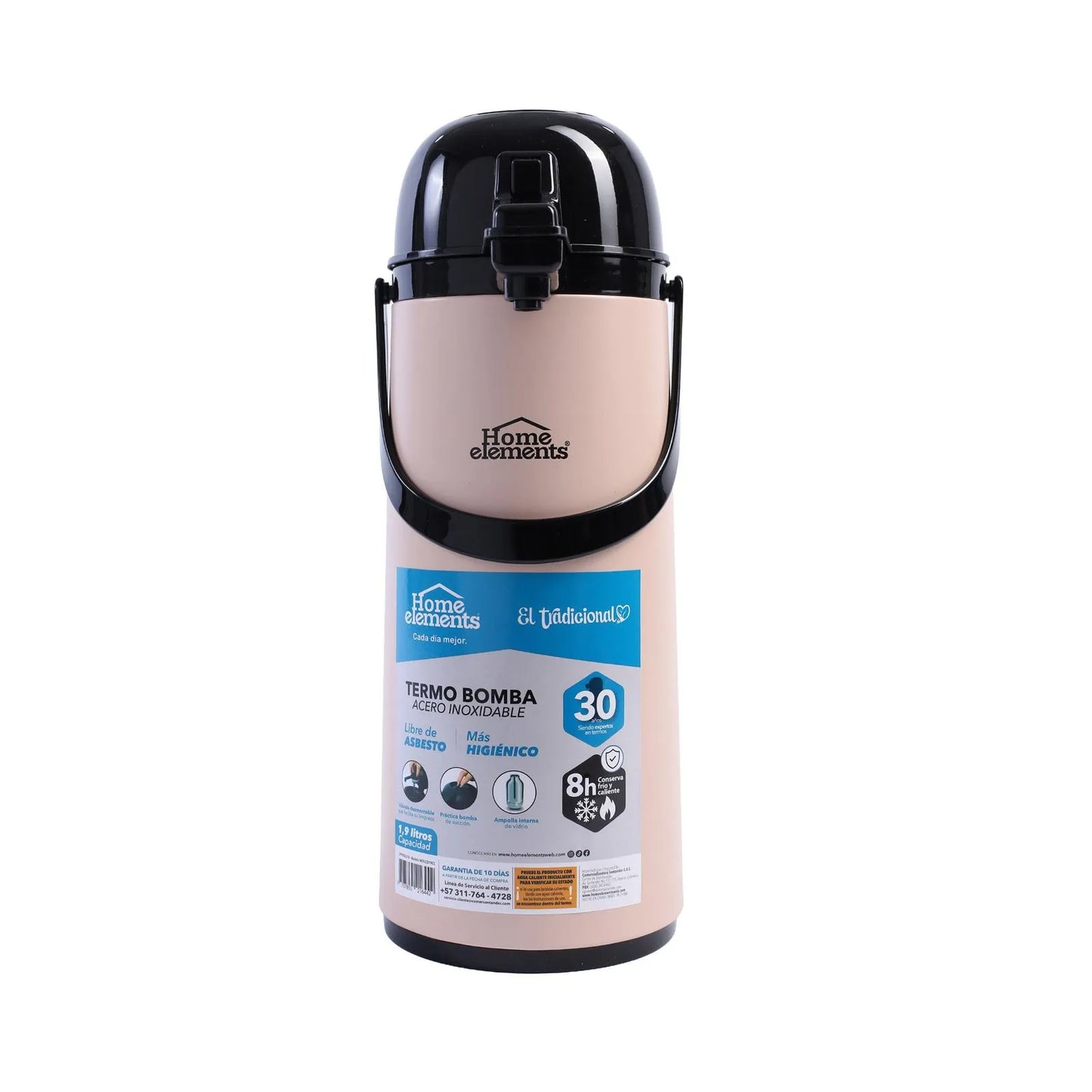 Termo Bomba 1.9 Lt Color Capuccino