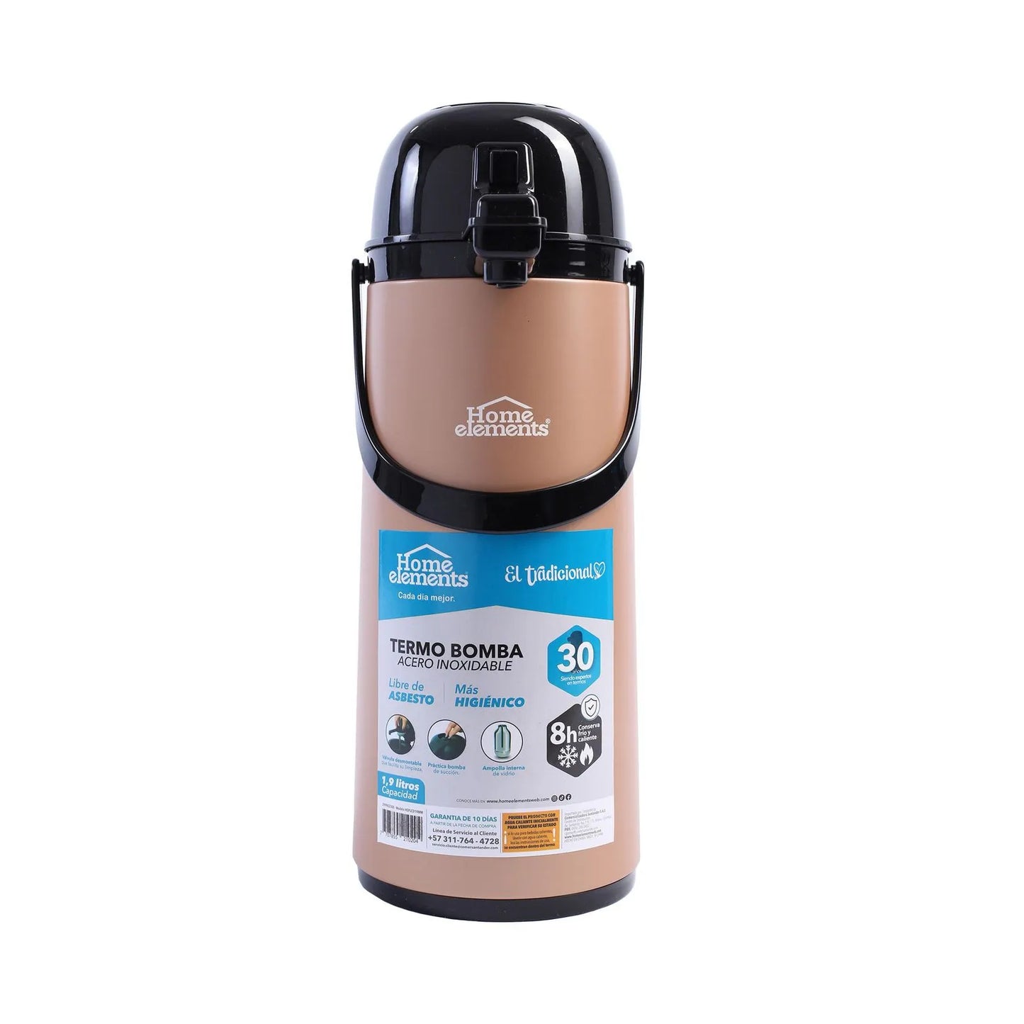Termo Bomba 1.9 Lt Color Mocca