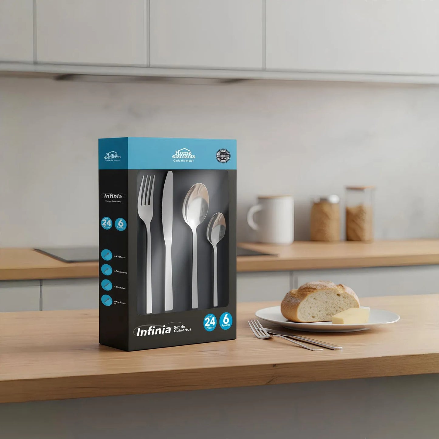 Set de Cubiertos X 24 Piezas Infinia Premium