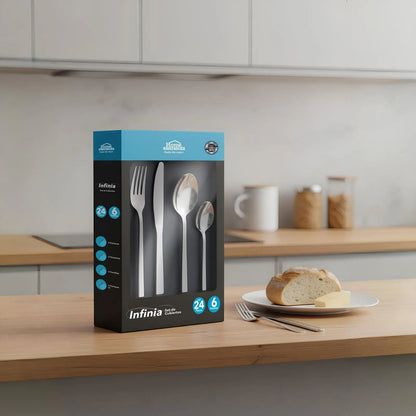 Set de Cubiertos X 24 Piezas Infinia Premium