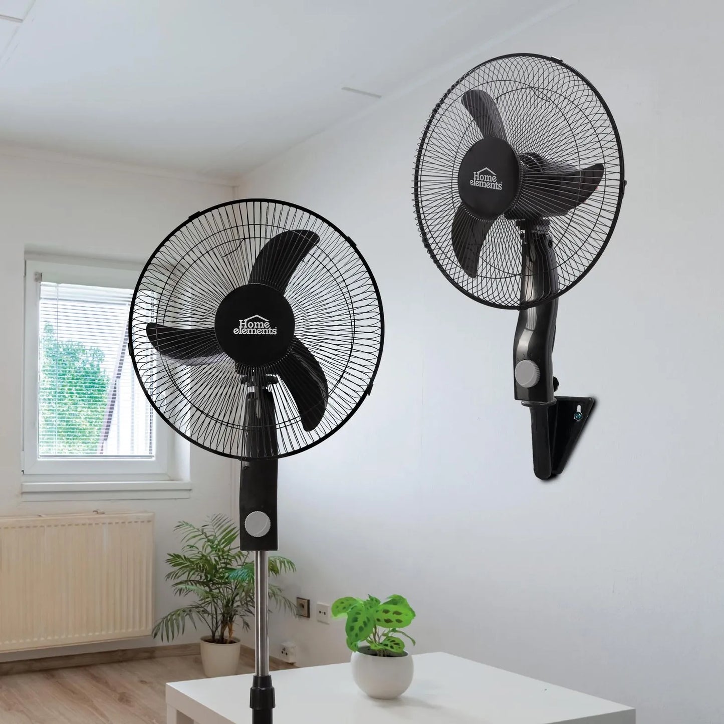 Ventilador 2 En 1 Piso Y Pared 3 Velocidades Con Oscilacion