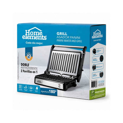 Sanduchera y Grill Panini Apertura 180 grados Nuevo