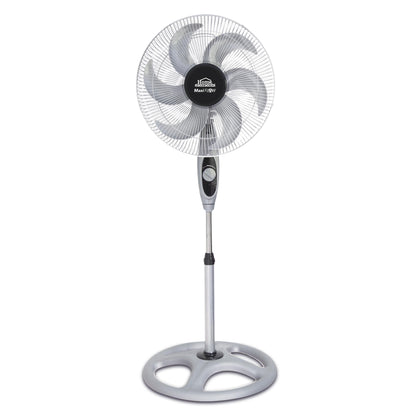 Ventilador Pedestal 18" Gris - Maxi Flow Elite