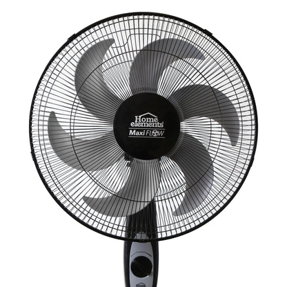 Ventilador Pedestal 18" Negro - Maxi Flow Elite