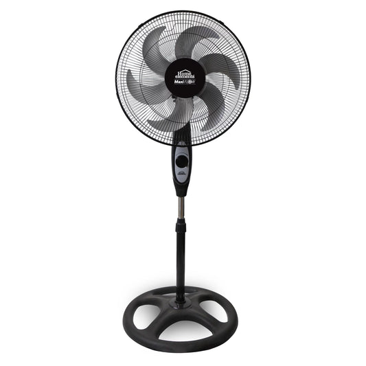 Ventilador Pedestal 18" Negro - Maxi Flow Elite