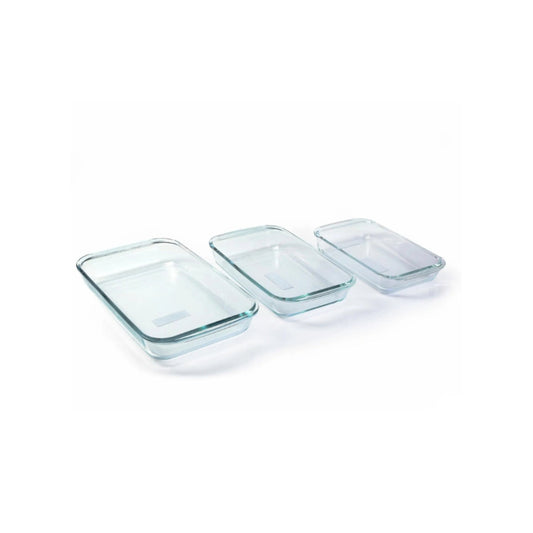 Set x 3 Refractarias de Vidrio