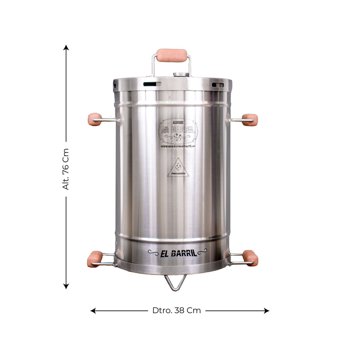 Barril Asador 30 Lb Acero Inoxidable - Asadores El Barril