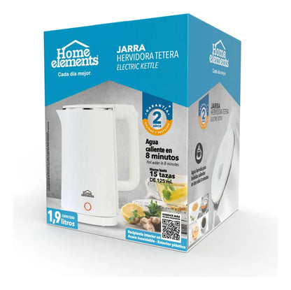 Jarra Hervidora De Agua Tetera Eléctrica 1.9 Litros