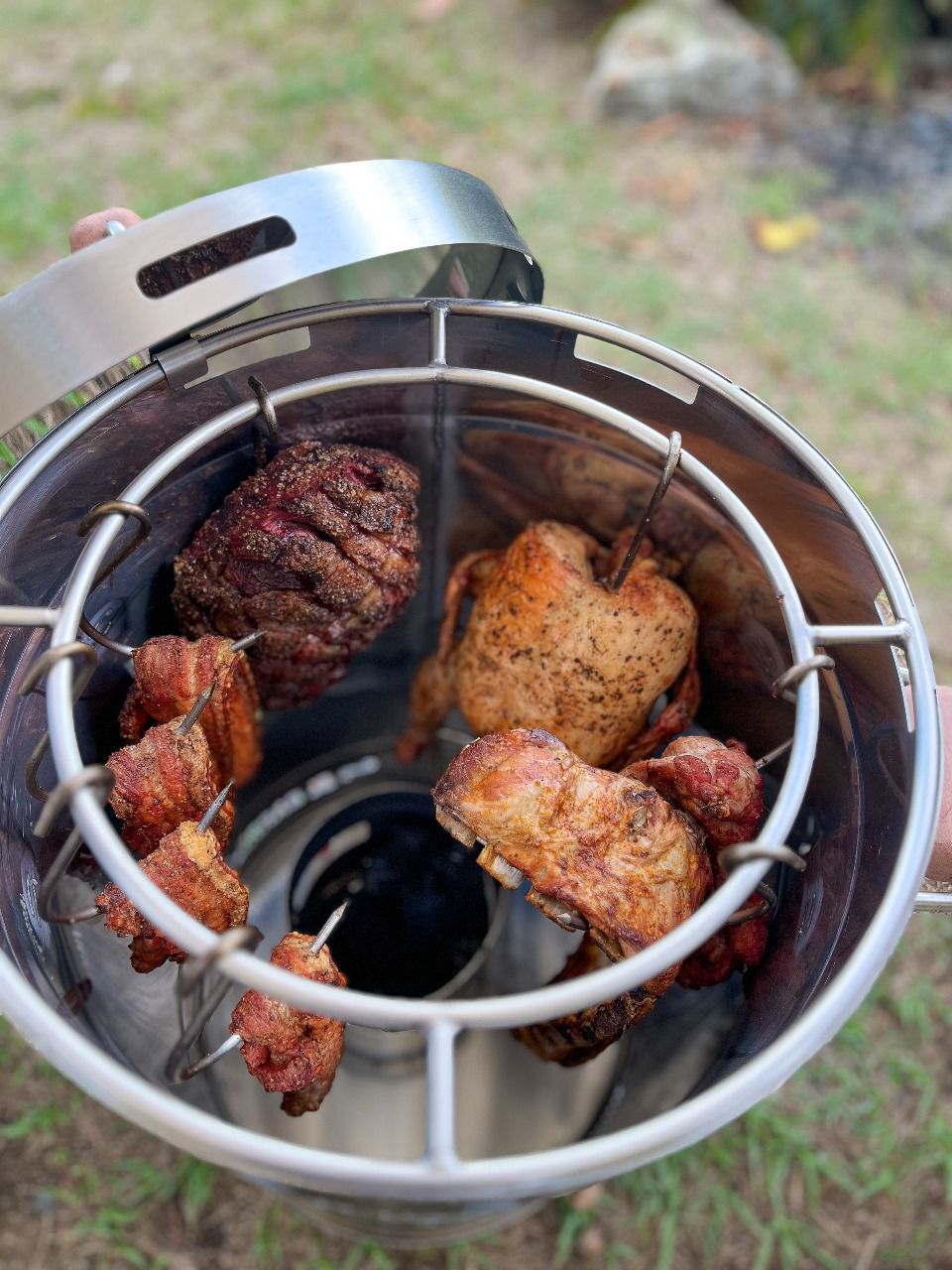 Barril Asador 30 Lb Acero Inoxidable - Asadores El Barril