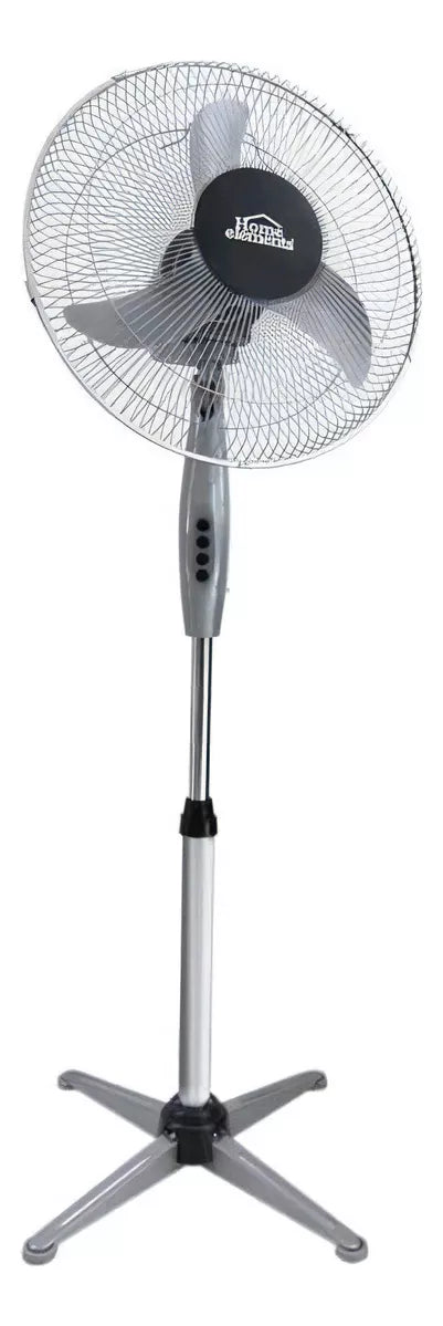 Ventilador Home Elements Pedestal 16 Pulgadas-gris