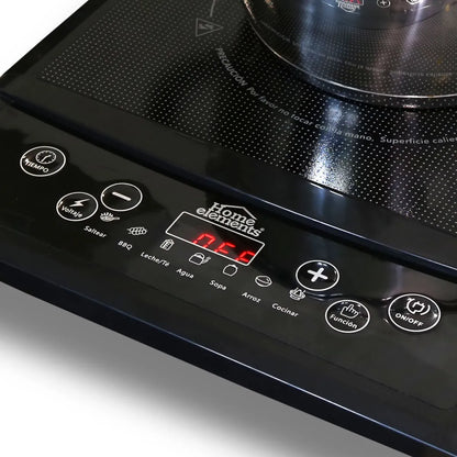 Combo Estufa De Induccion Portatil Y 3 Ollas En Acero Inox