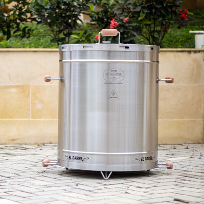 Barril Asador 100 Lb Acero Inoxidable Asadores El Barril
