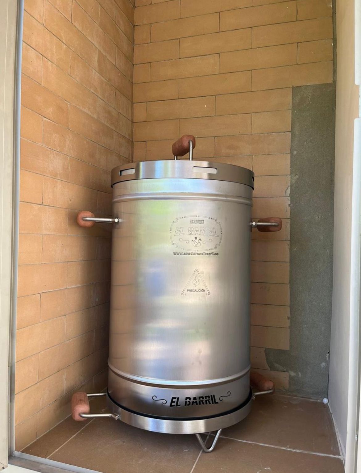 Barril Asador 30 Lb Acero Inoxidable - Asadores El Barril