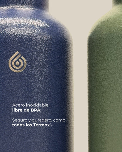 Termo Acero Inoxidable 1.9 Litros Conserva Frío Y Calor Camping Negro