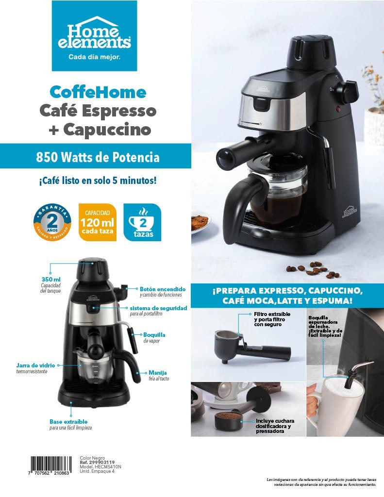 Cafetera Espresso y Capuccino