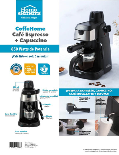 Cafetera Espresso y Capuccino