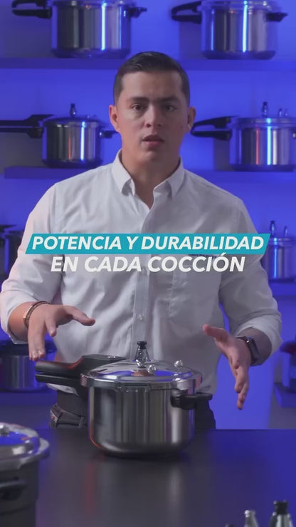 Olla Presion 5.6 Litros Acero Inoxidable